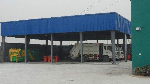 投资近2亿 宁波最大垃圾分类转运站工程基坑封顶